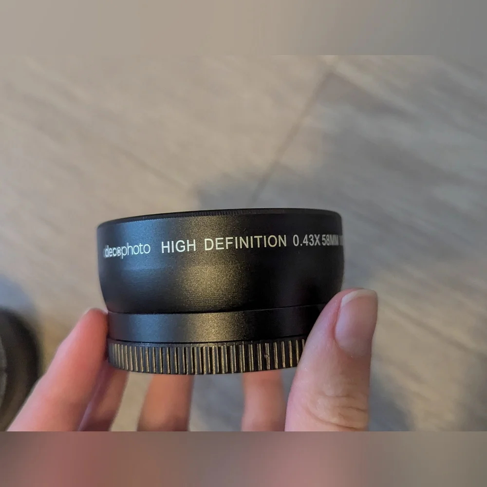 Deco Gear High Definition 58MM AF Telephoto 2.2x & Macro .43x Lens Set Brand New